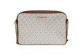 Michael Kors Jet Set East West Vanilla Leather Crossbody Bag Handbag