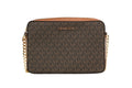 Michael Kors Jet Set EW Brown Logo Crossbody Bag