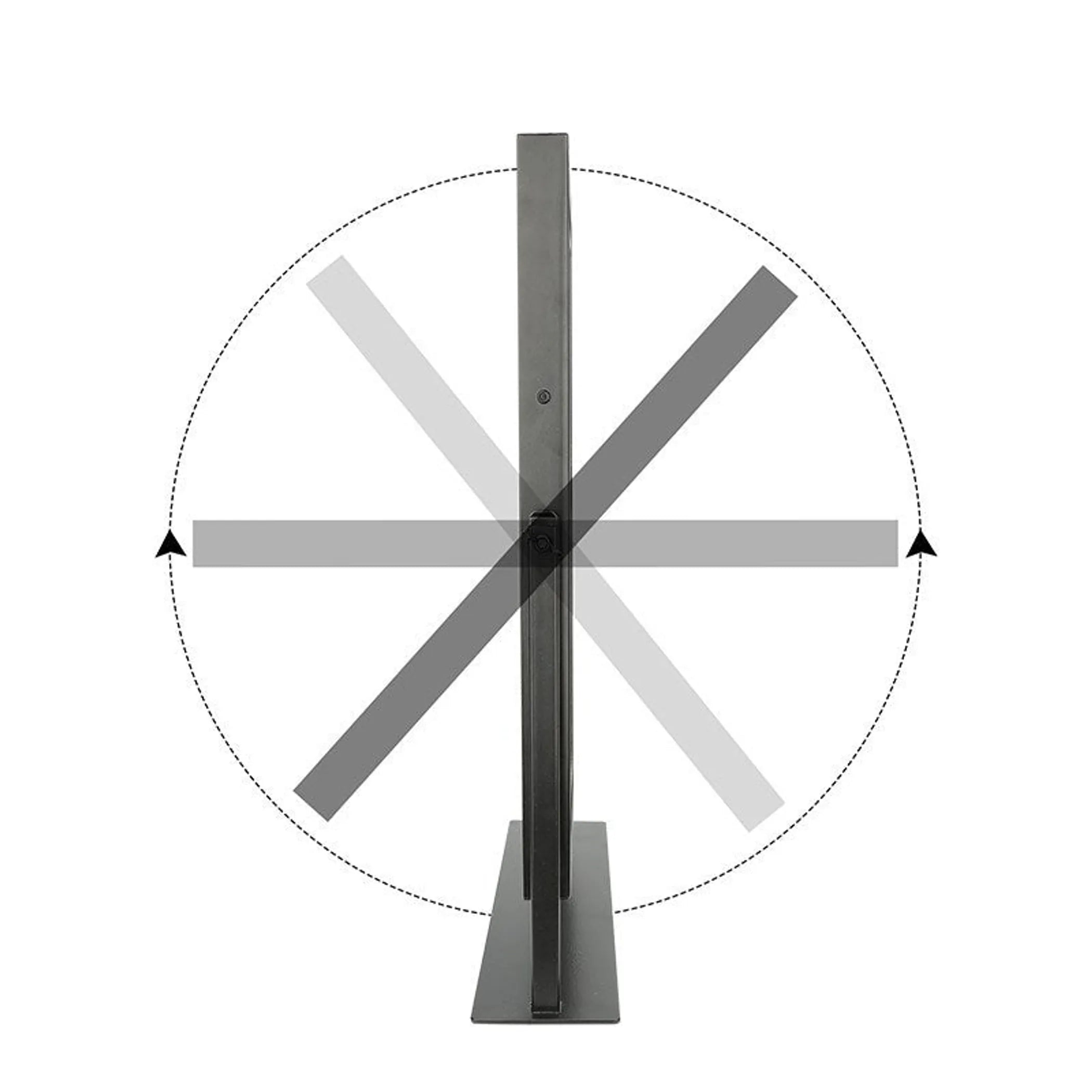 12 Bulb Vanity Mirror - Black