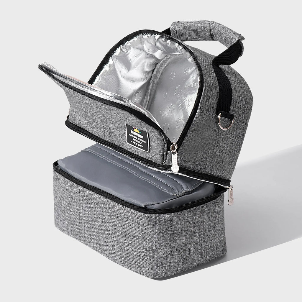 Dual Compartment Lunch Box Bag