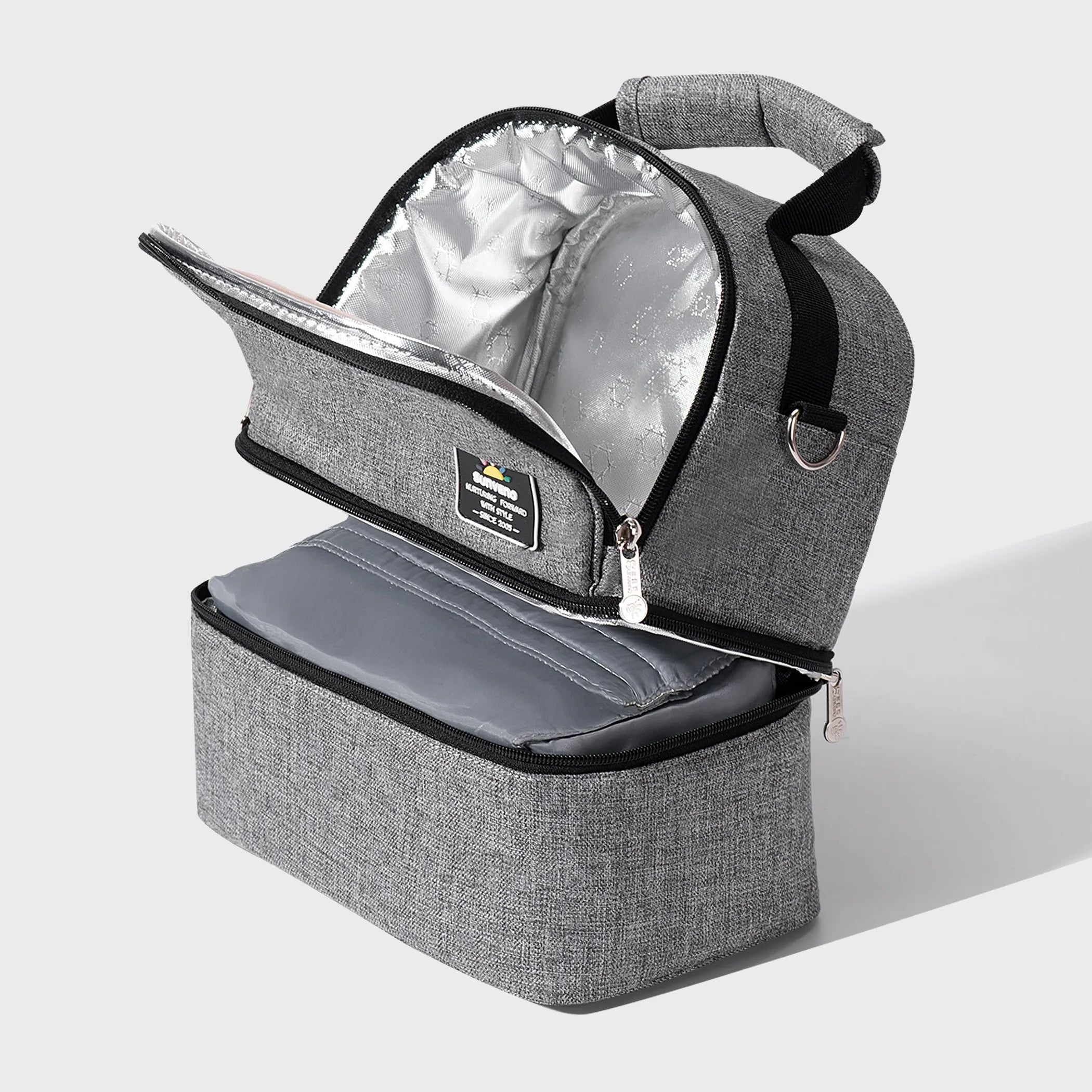 Dual Compartment Lunch Box Bag