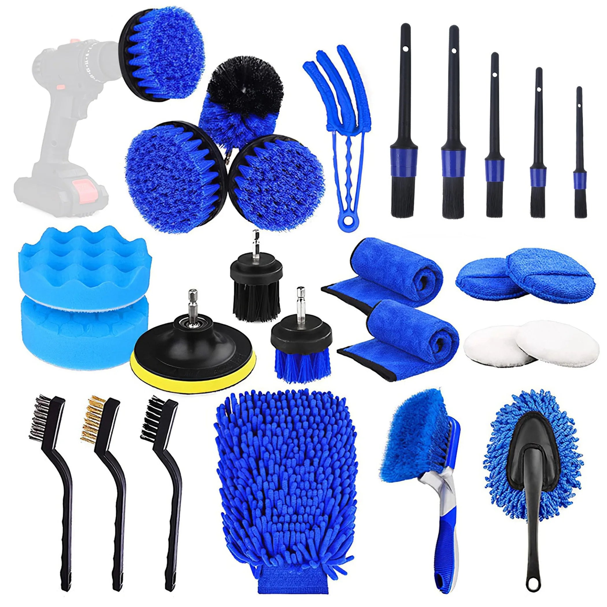 26Pcs Car Detailing Brush Kit