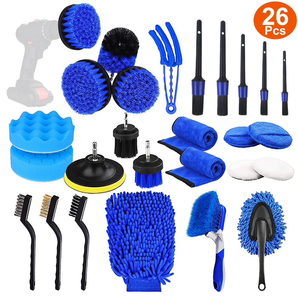 26Pcs Car Detailing Brush Kit
