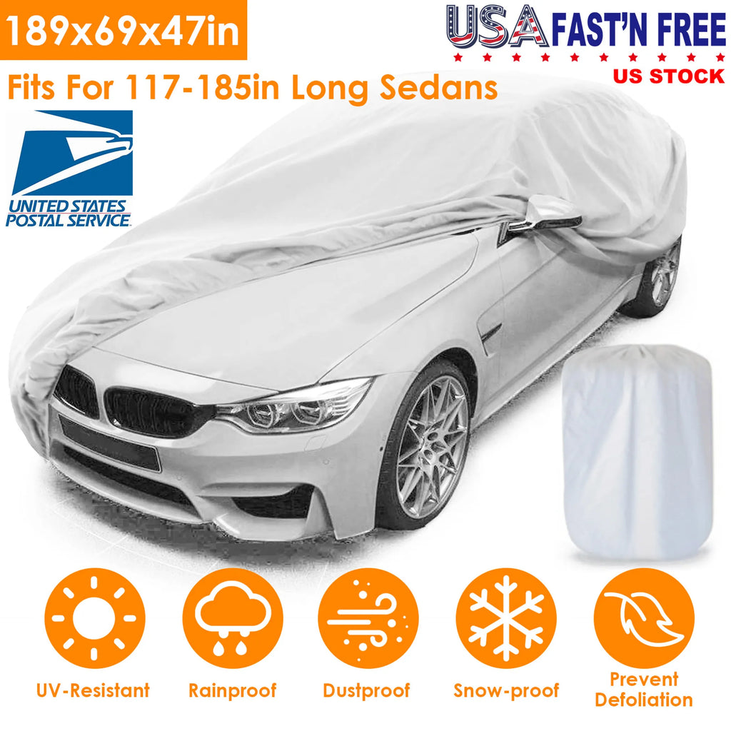 189x69x47in Full Car Cover