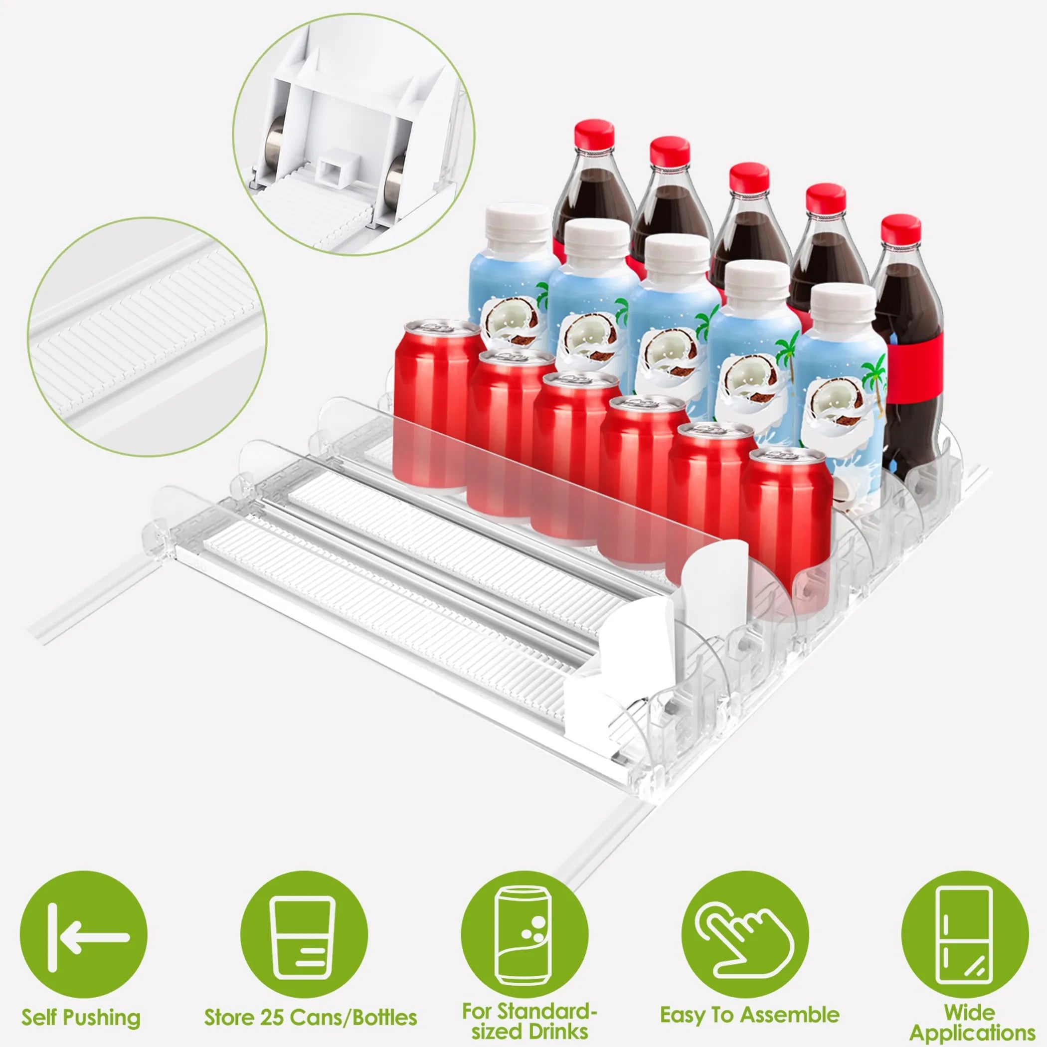 Drink Organizer for Fridge Spring