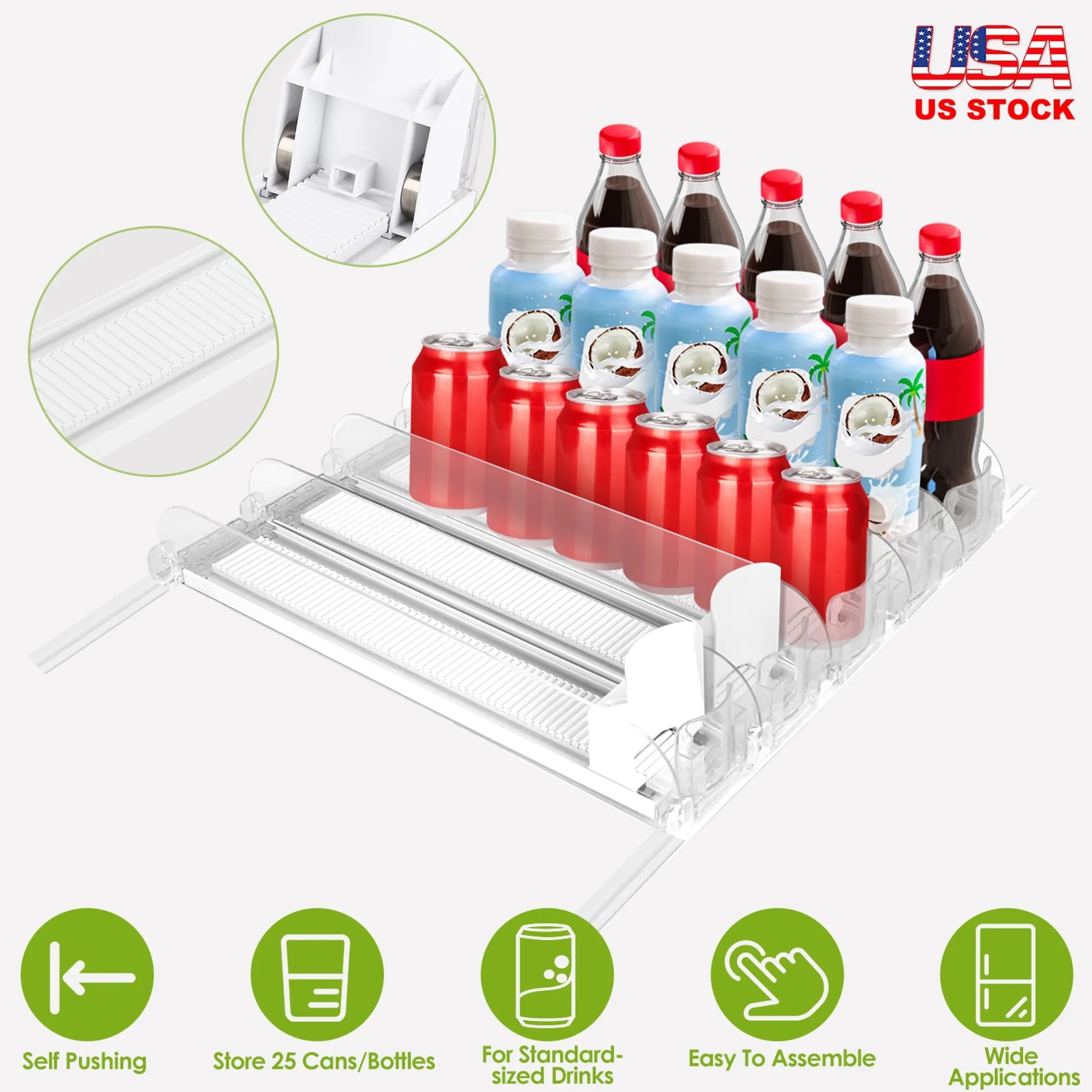 Drink Organizer for Fridge Spring