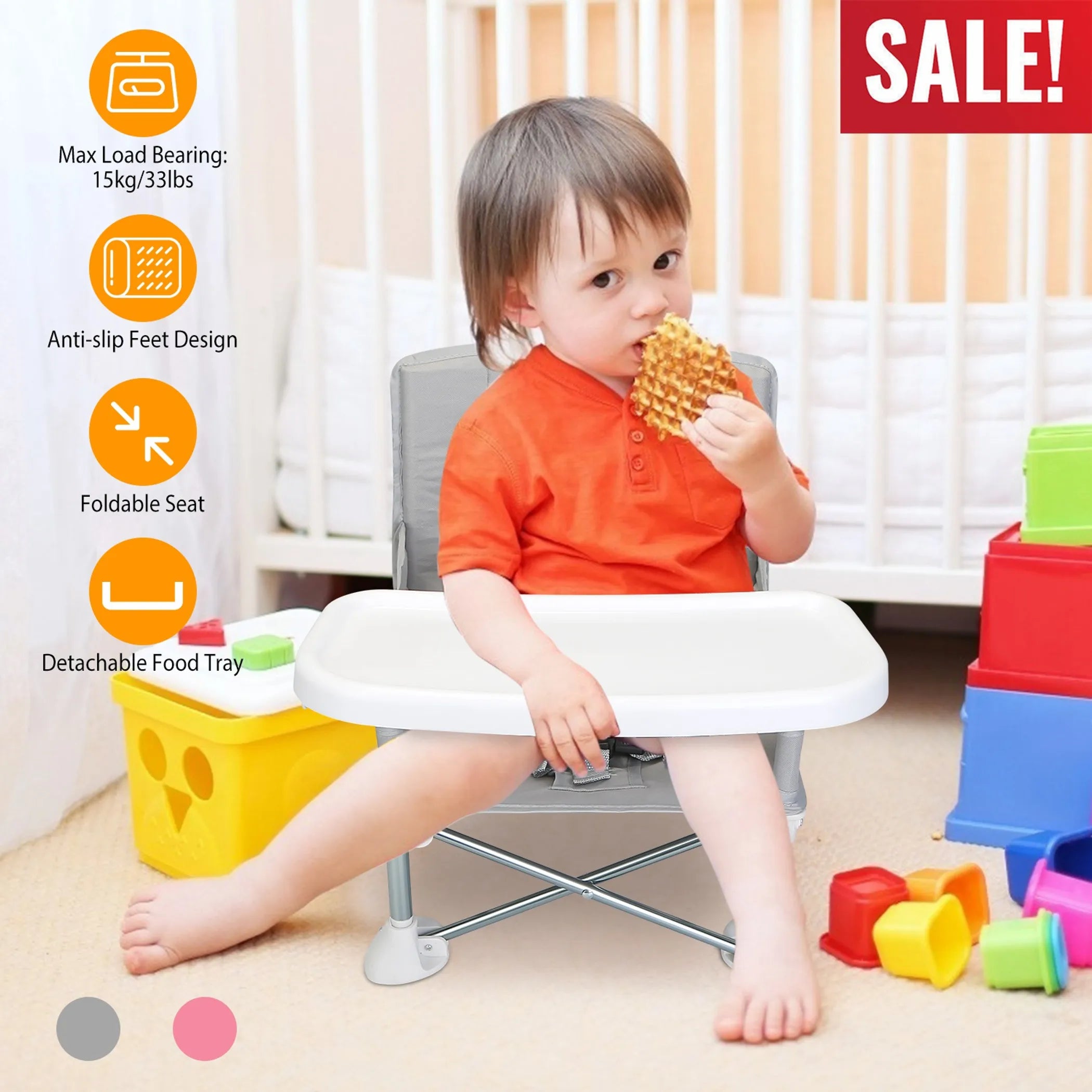 Travel Booster Seat Portable Baby Booster Chair
