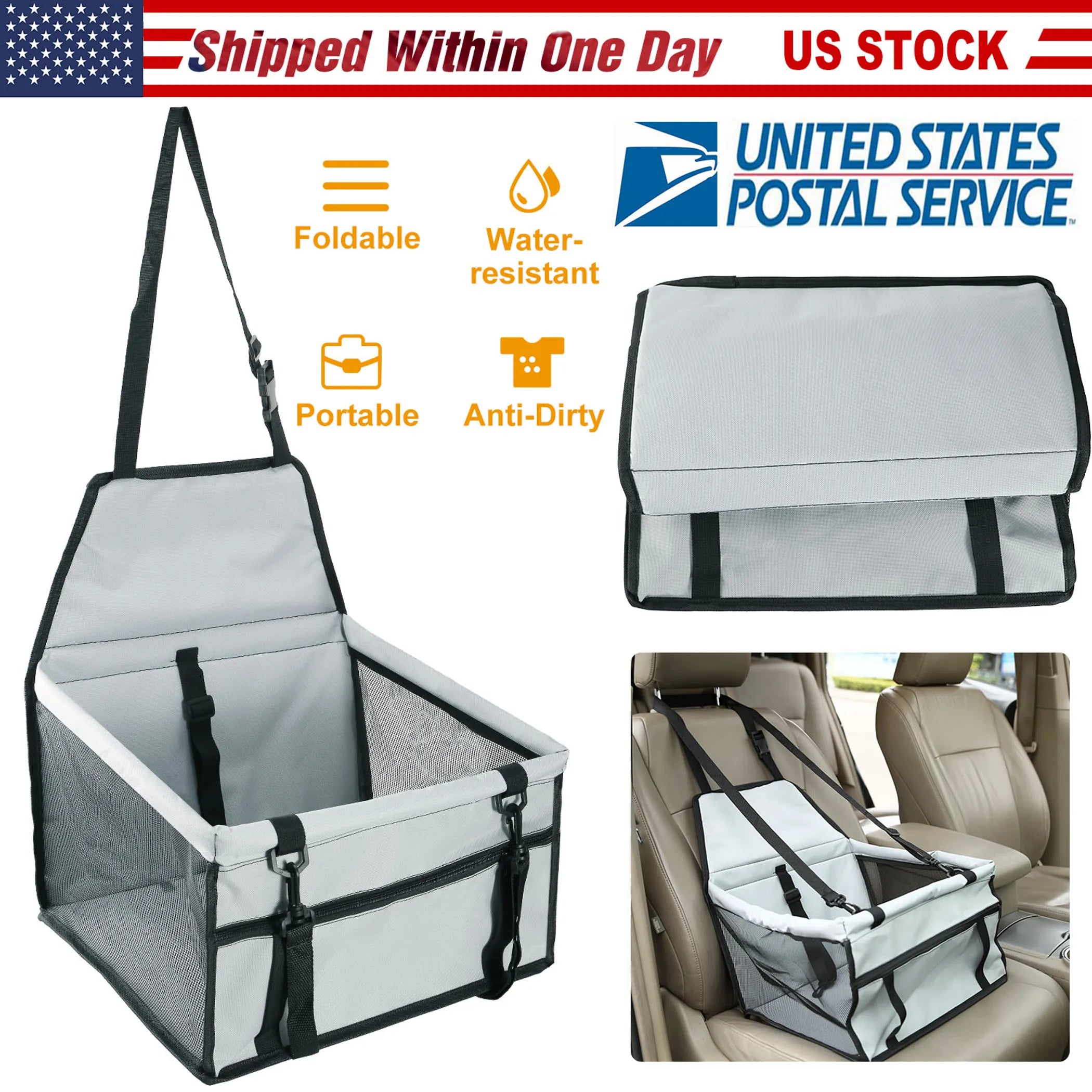 Dog Booster Car Seat Foldable Dog Booster Seat