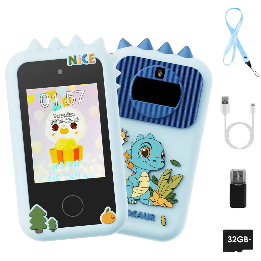 Kids Toy Smartphone Dual Camera Phone Touchscreen Learning Toy
