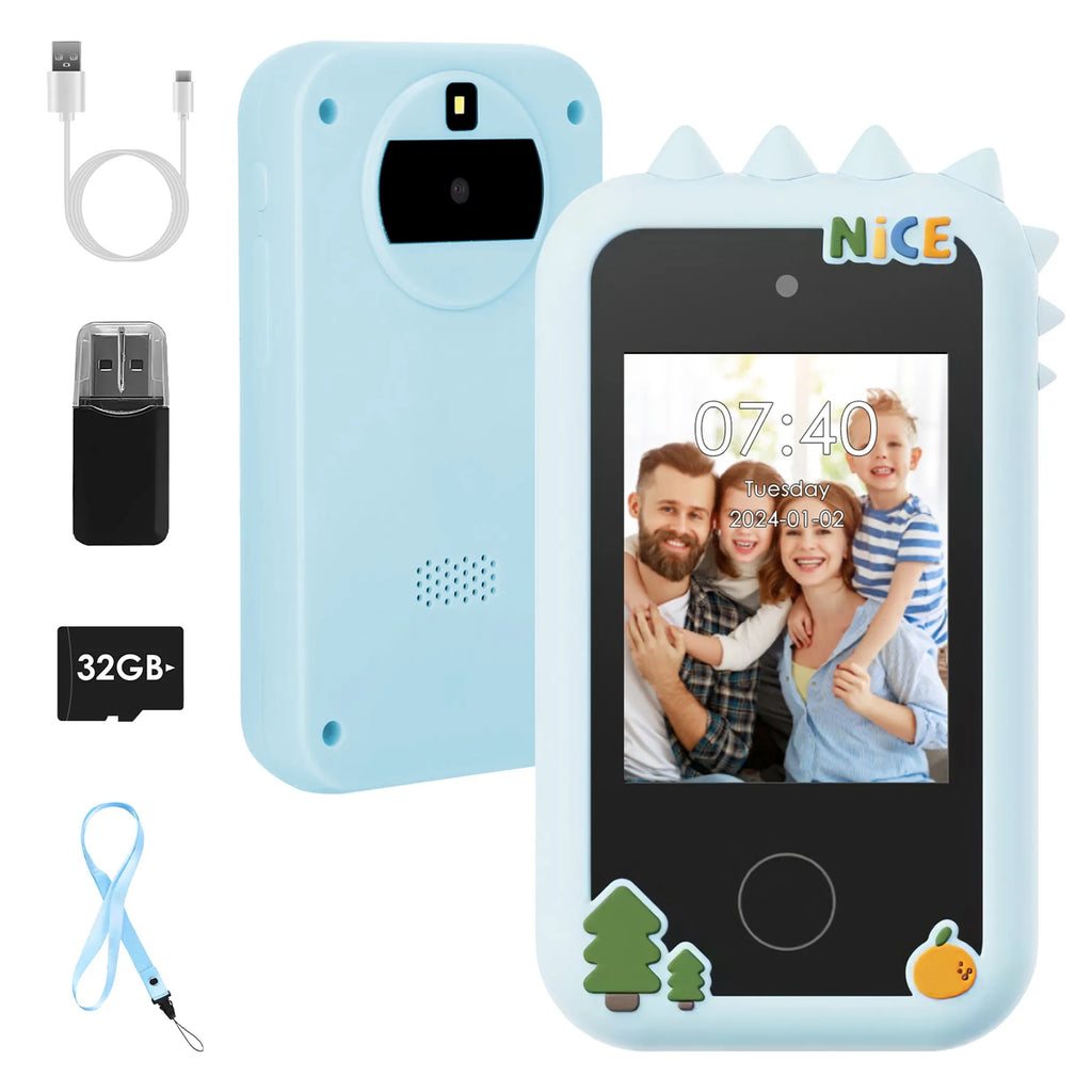 Kids Toy Smartphone Dual Camera Phone Touchscreen Learning Toy