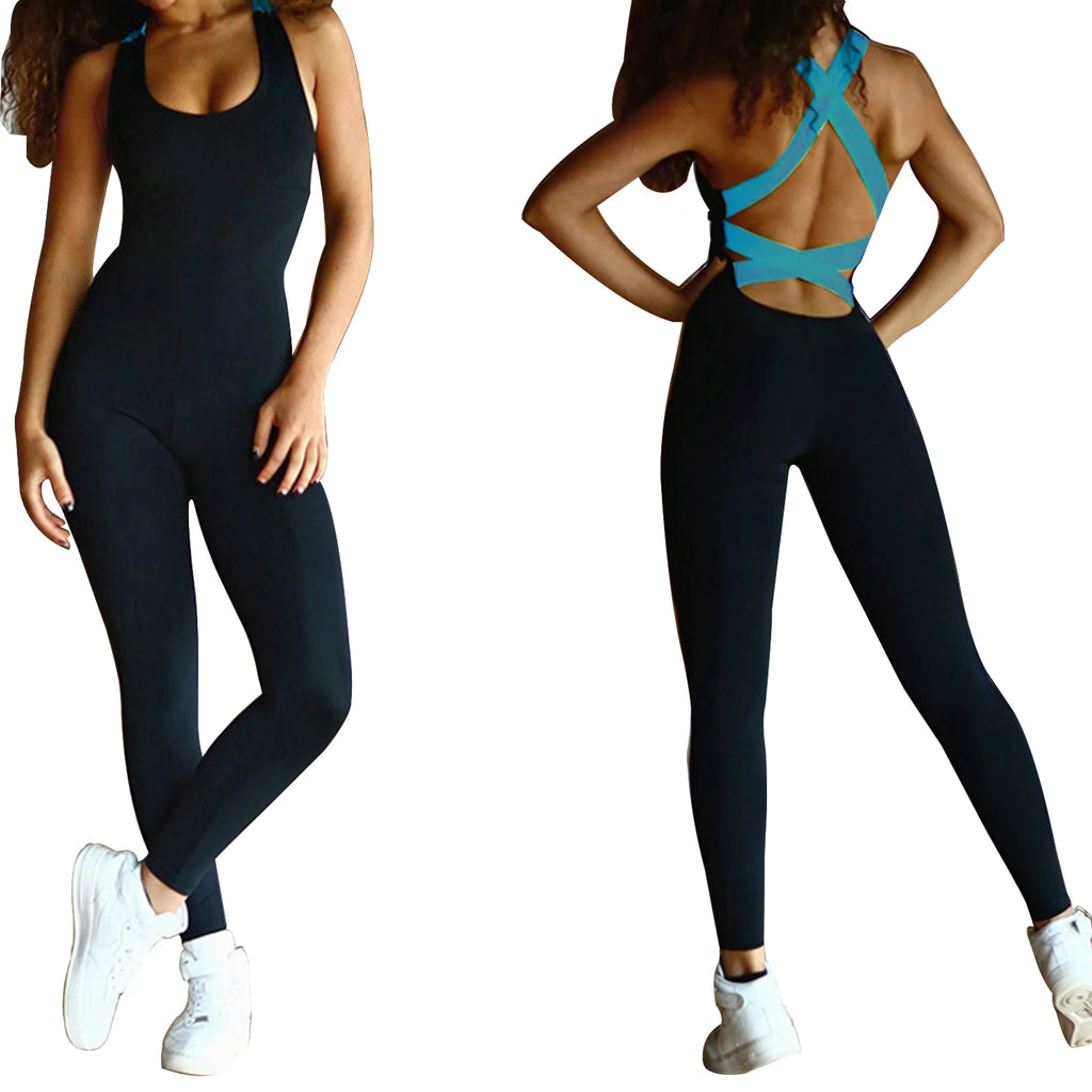 YOGA Workout Gym Fitness Jumpsuit
