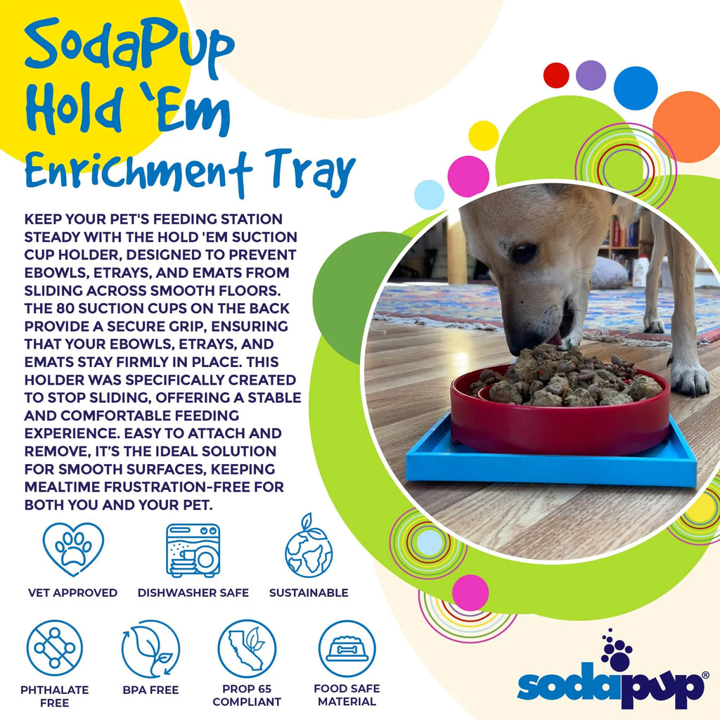 Hold 'em Suction Cup Holder for Dog Bowls & Lick Mats