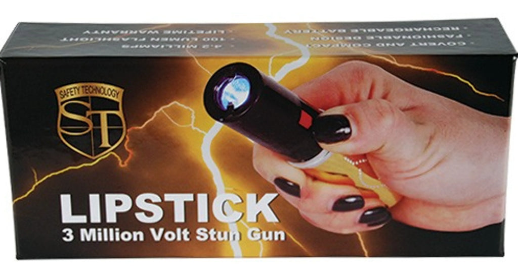 Stun Master 25,000,000 Volt Rechargeable Lipstick Stun Gun With Flashlight